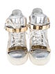 Giuseppe Zanotti Metallic Wedge Sneakers