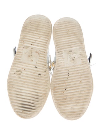 Giuseppe Zanotti Metallic Wedge Sneakers