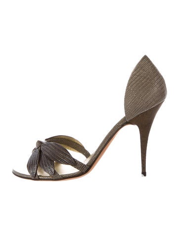 Giuseppe Zanotti Metallic Embossed Sandals