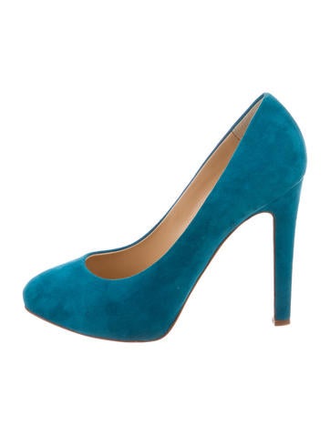 Giuseppe Zanotti Suede Round-Toe Pumps