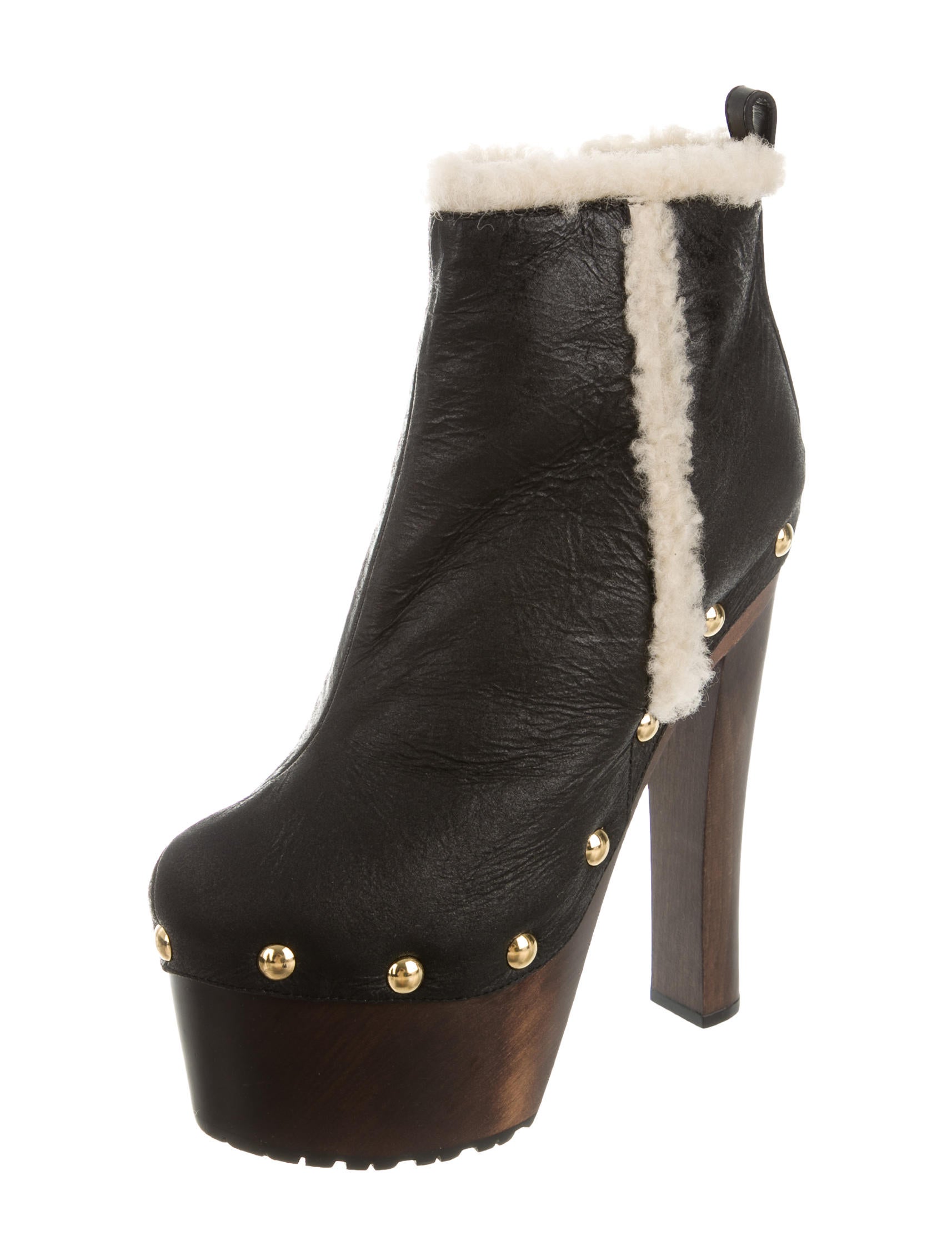 Giuseppe Zanotti Leather Platform Ankle Boots w/ Tags