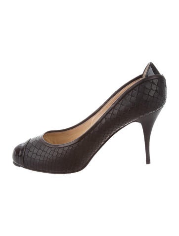 Giuseppe Zanotti Python Cap-Toe Pumps