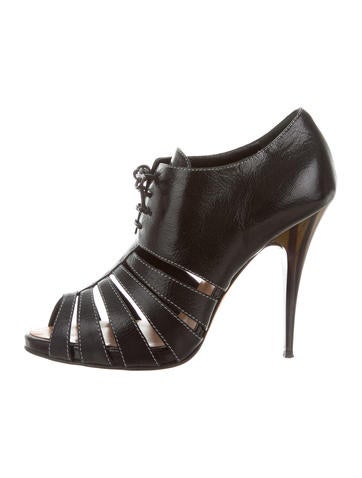 Giuseppe Zanotti Peep-Toe Leather Pumps