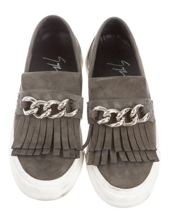 Giuseppe Zanotti Suede Chain-Link Sneakers