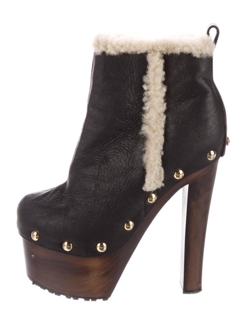 Giuseppe Zanotti Leather Platform Boots Black