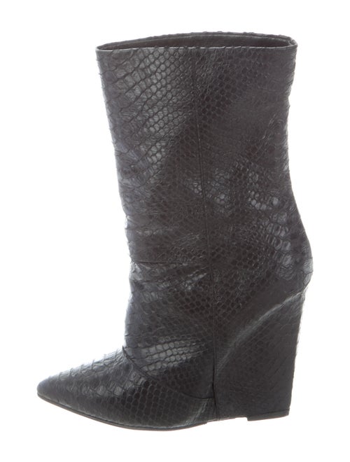 Giuseppe Zanotti Snakeskin Boots Black