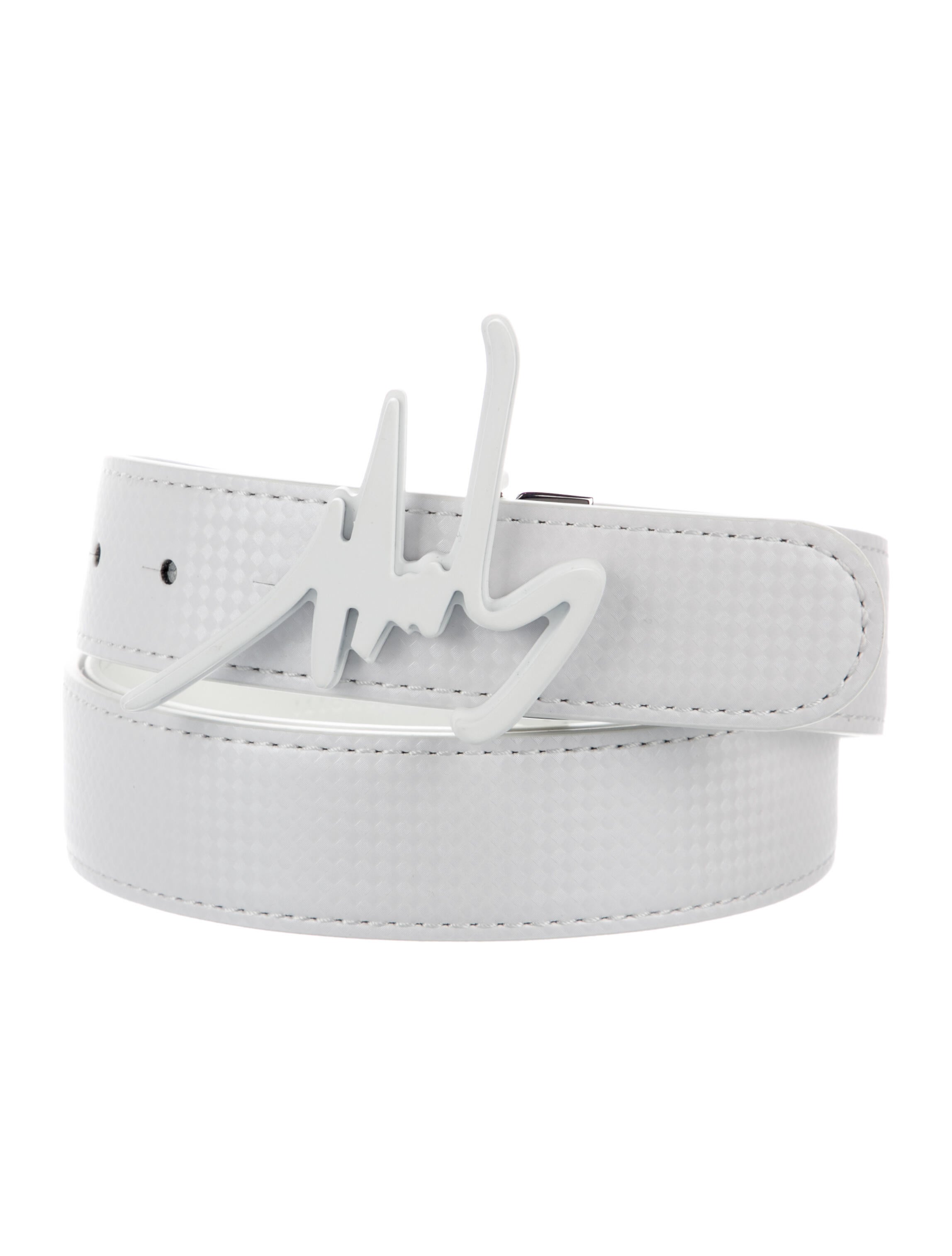 white giuseppe belt