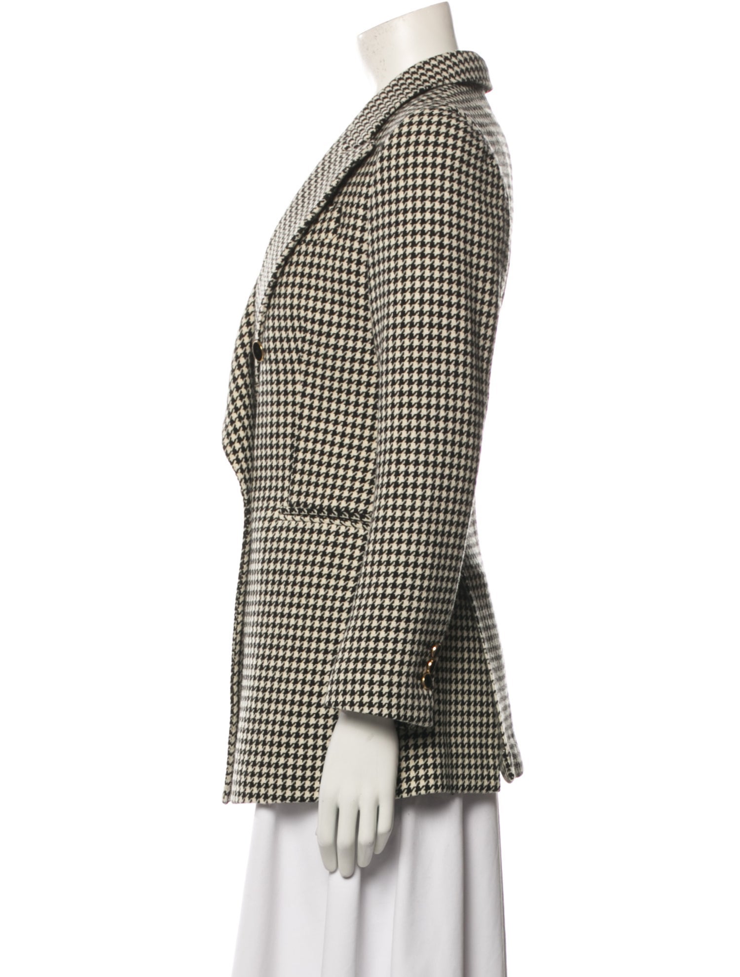 Giuliva Heritage Collection Virgin Wool Houndstooth Print Blazer w/ Tags w/Tags