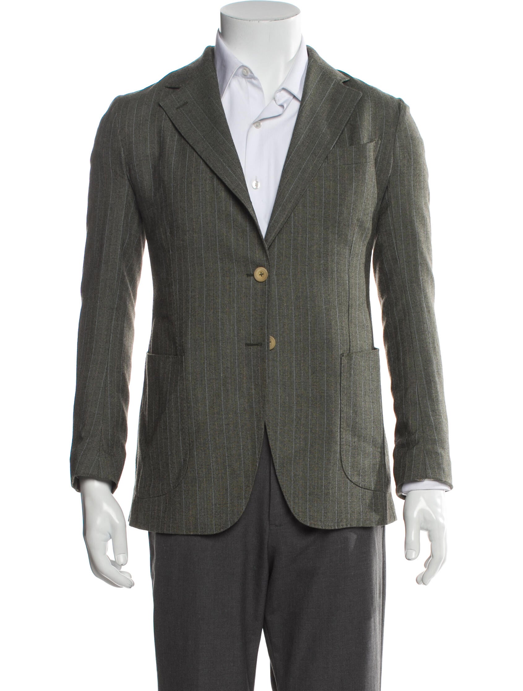 Giuliva Heritage Collection Wool Striped Suit Vest