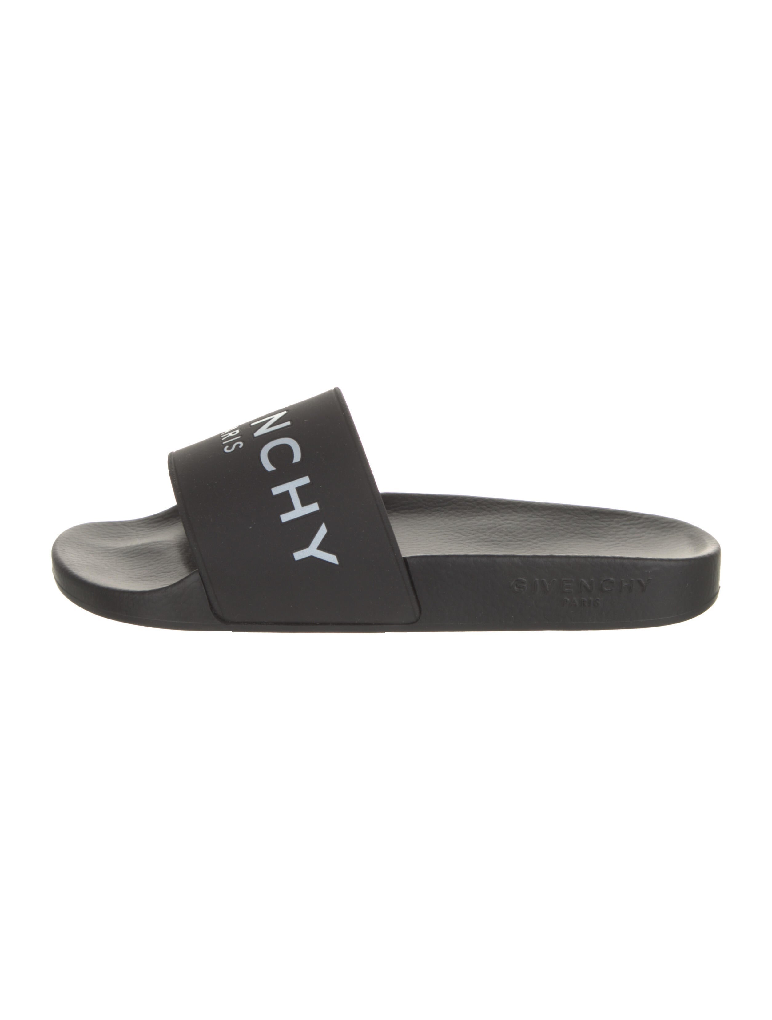 Givenchy Leather Embroidered Accent Slides