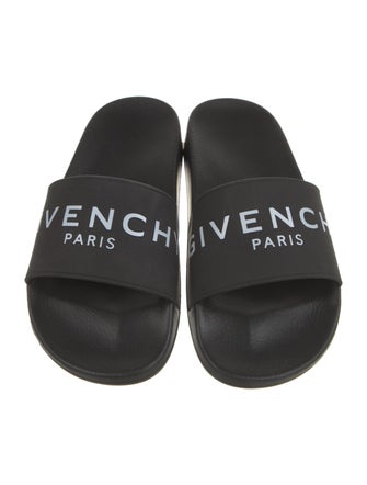 Givenchy Leather Embroidered Accent Slides