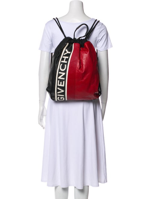 Givenchy Leather and Canvas Drawstring Knapsack