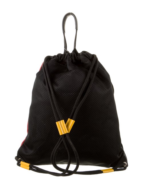 Givenchy Leather and Canvas Drawstring Knapsack