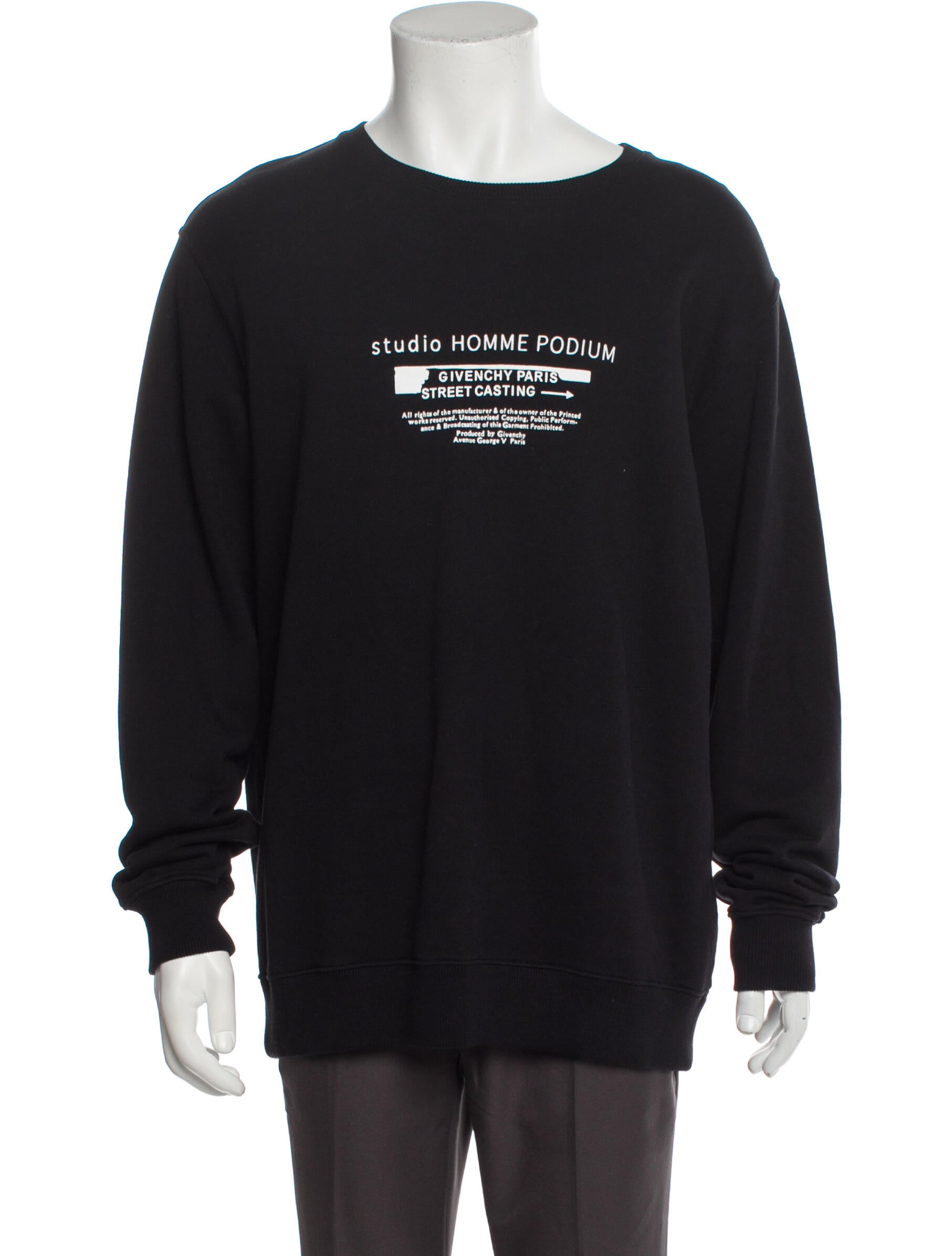 Givenchy Graphic Print Crew Neck Pullover