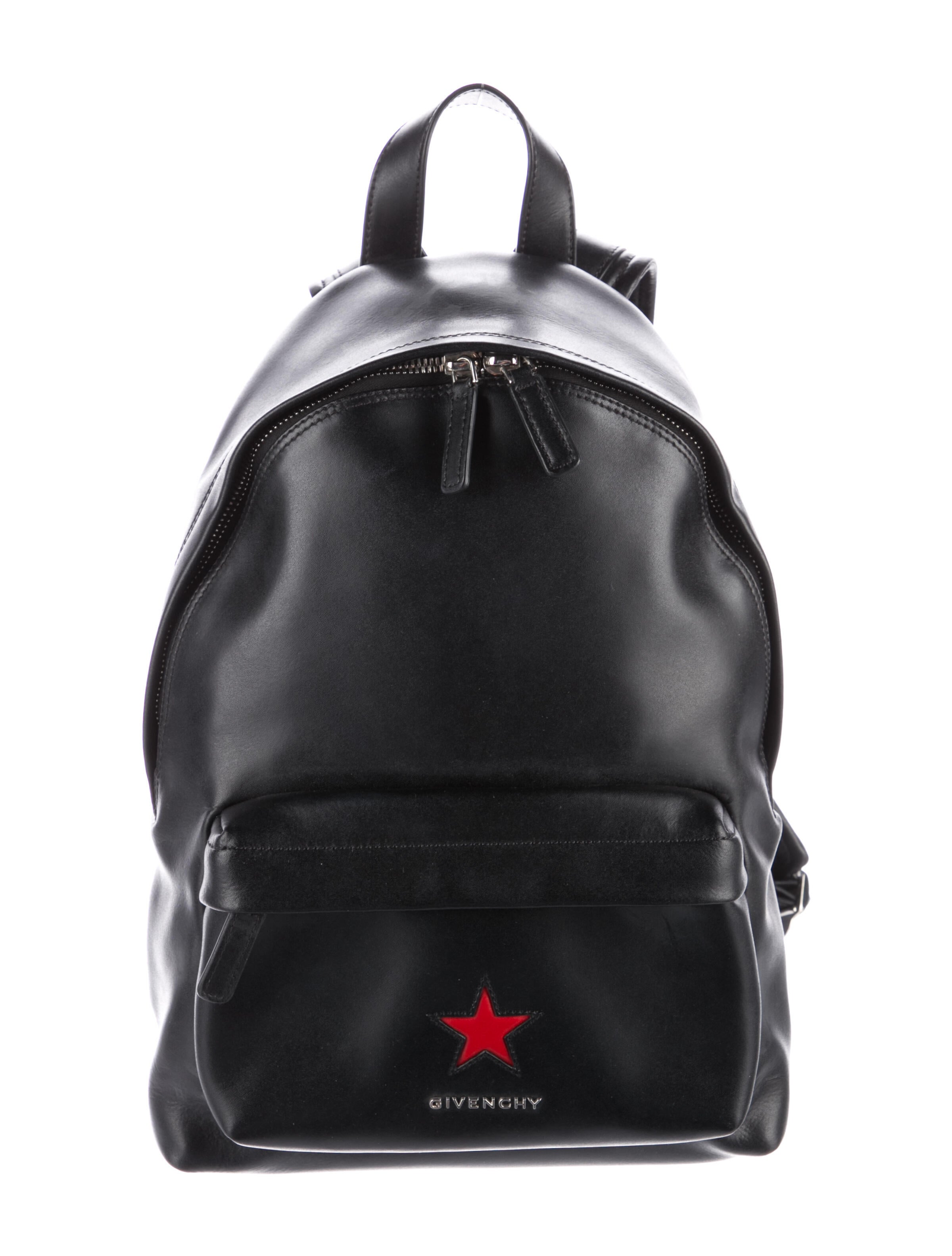 Givenchy Smooth Leather Backpack Black Backpacks, Handbags