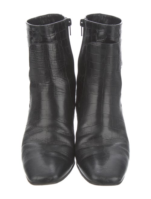 Givenchy Embossed Crocodile Riding Boots