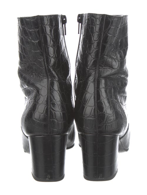 Givenchy Embossed Crocodile Riding Boots