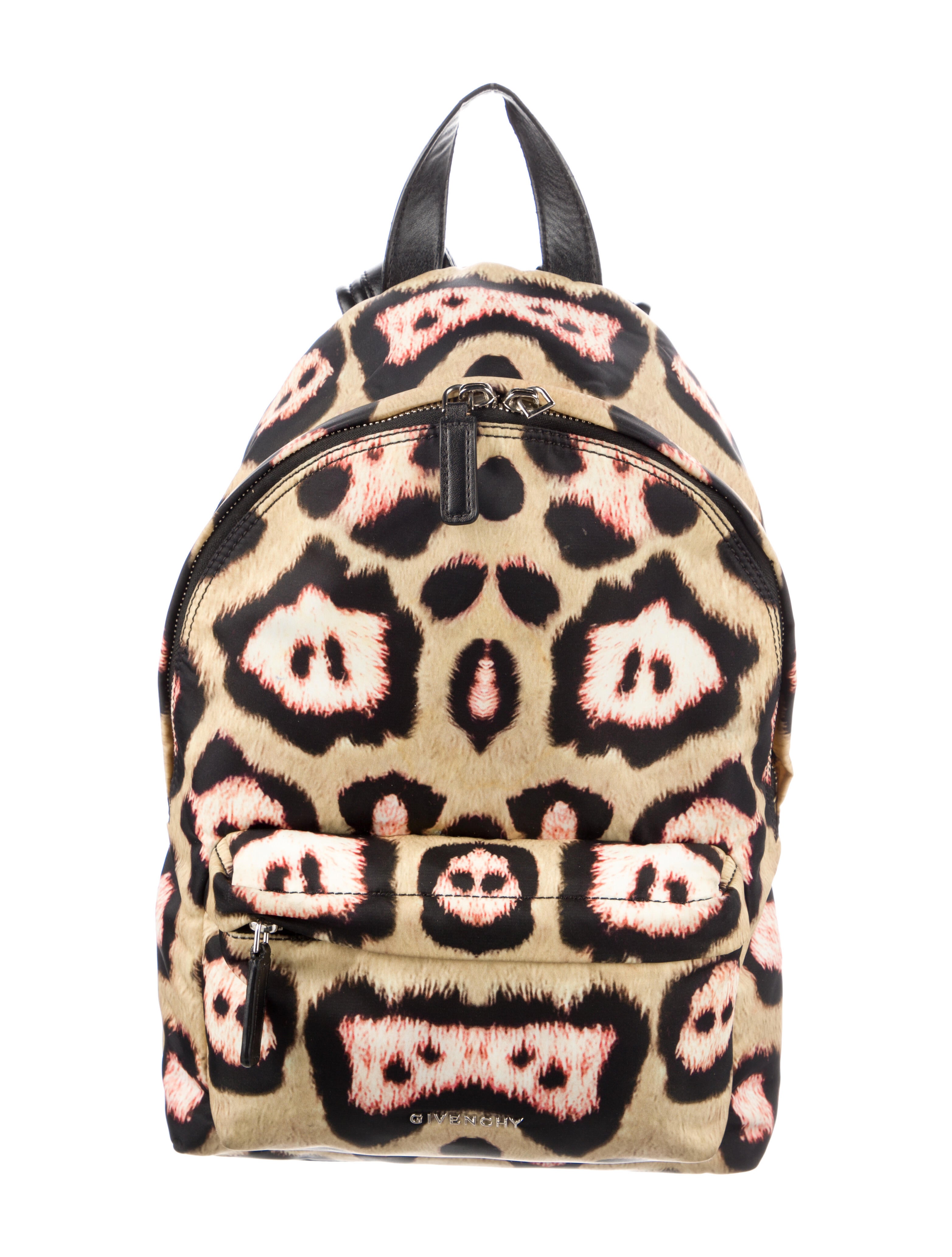 Givenchy Leather Trimmed Backpack Neutrals Backpacks, Handbags