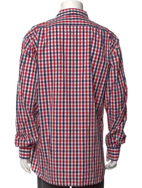 Givenchy Plaid Print Long Sleeve Shirt