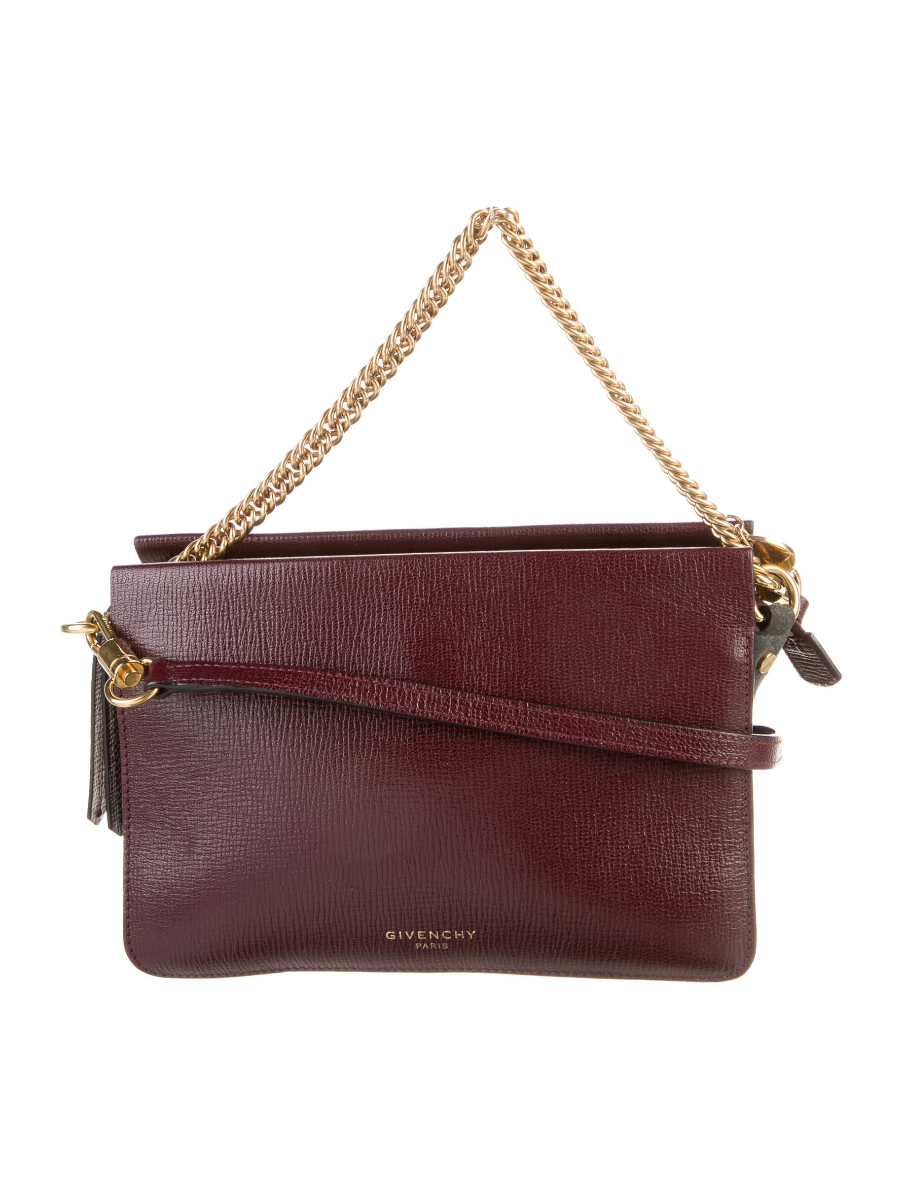 Givenchy Quilted Leather Crossbody Bag Burgundy Crossbody Bags