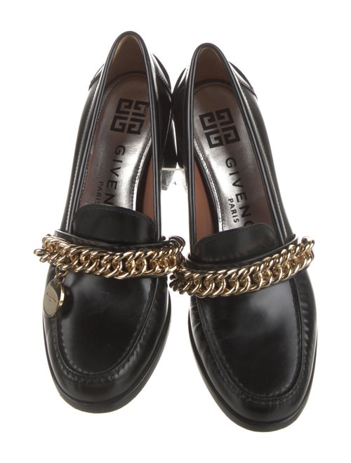 Givenchy Leather Chain-Link Accents Pumps