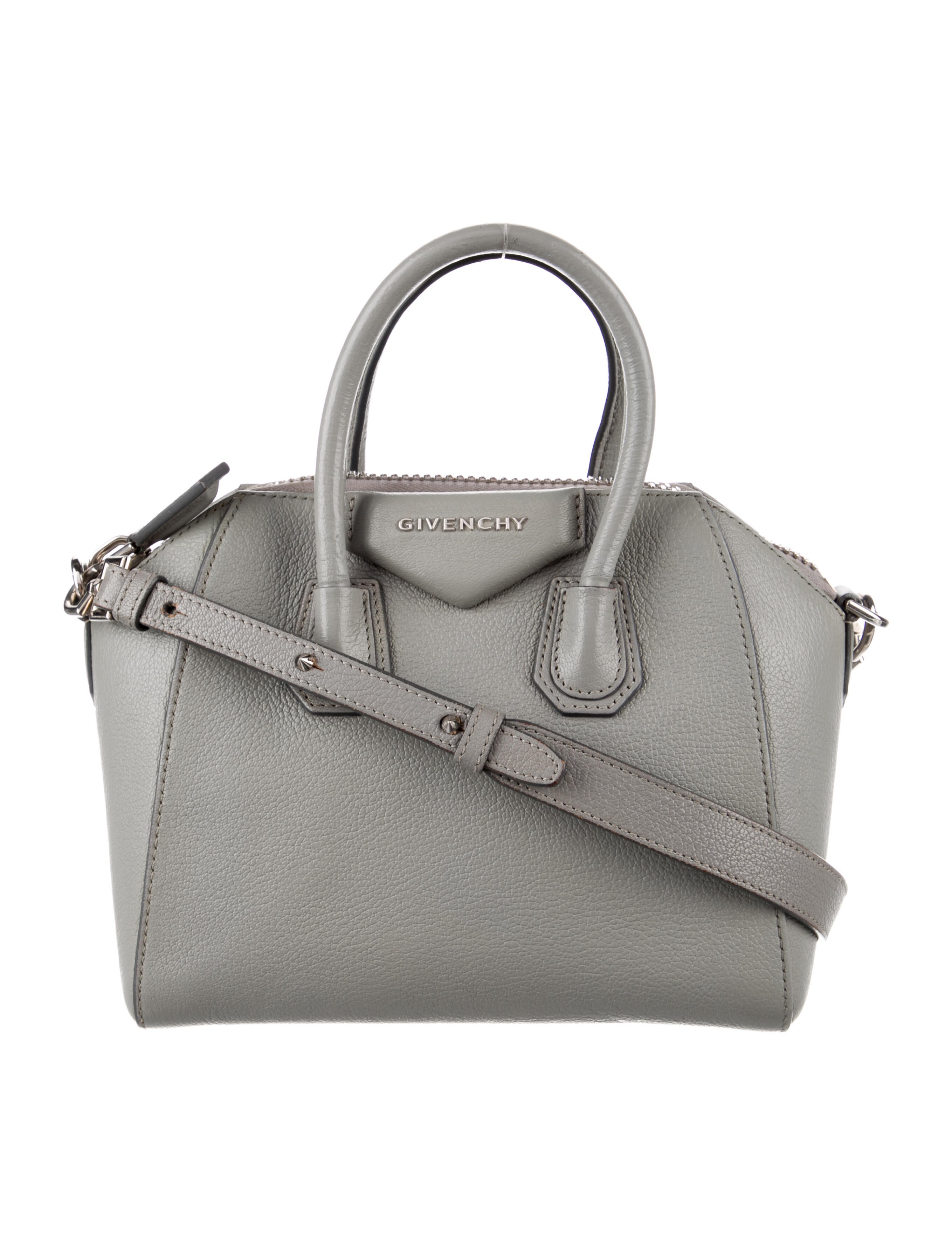 Givenchy Leather Handle Bag Grey Handle Bags, Handbags GIV160555