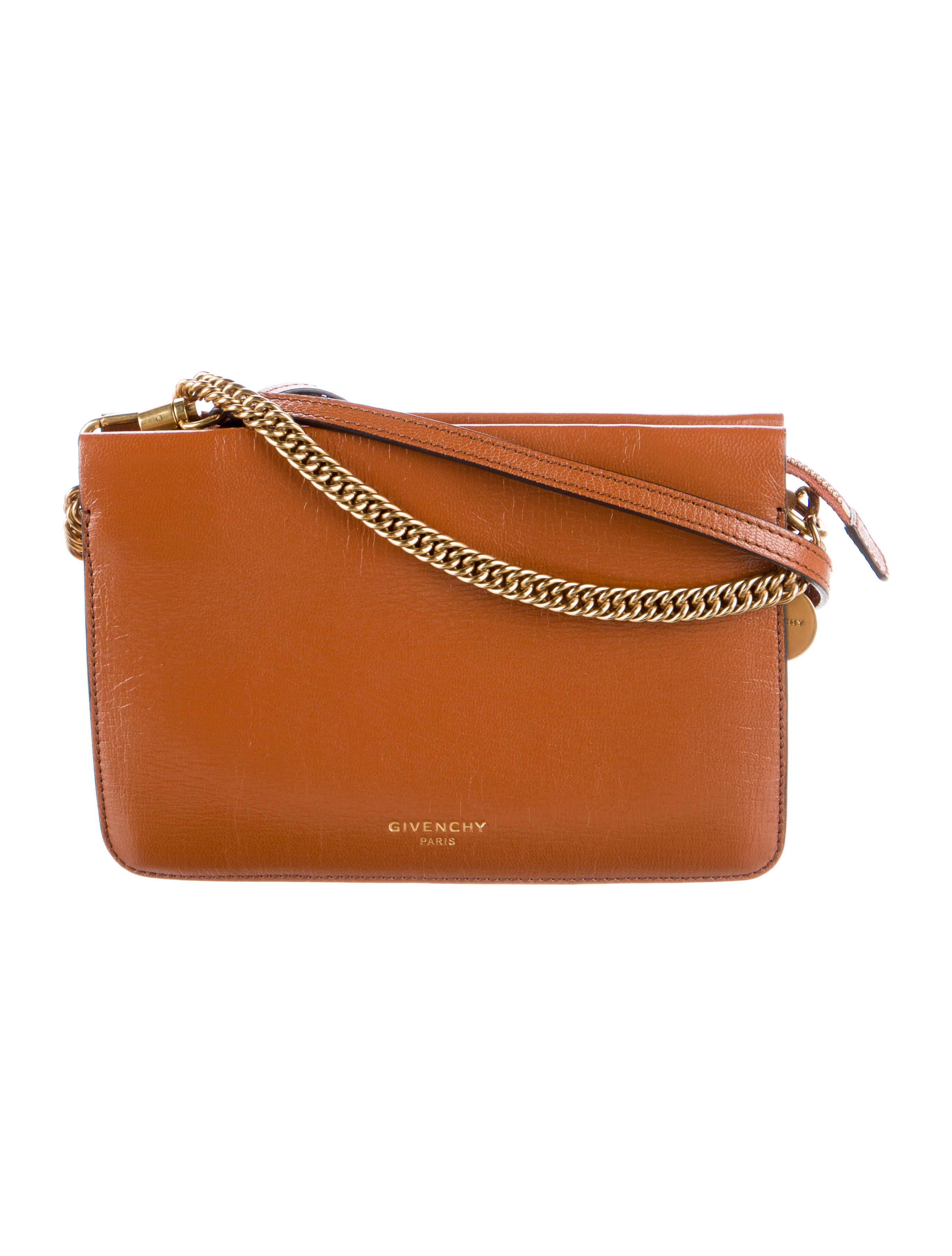 Givenchy Cross 3 Leather Crossbody Bag Brown Crossbody Bags, Handbags