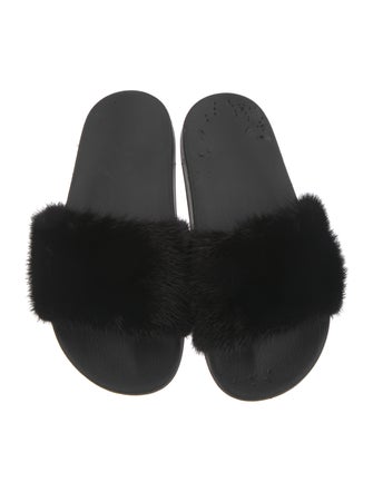 Givenchy Fur Slides