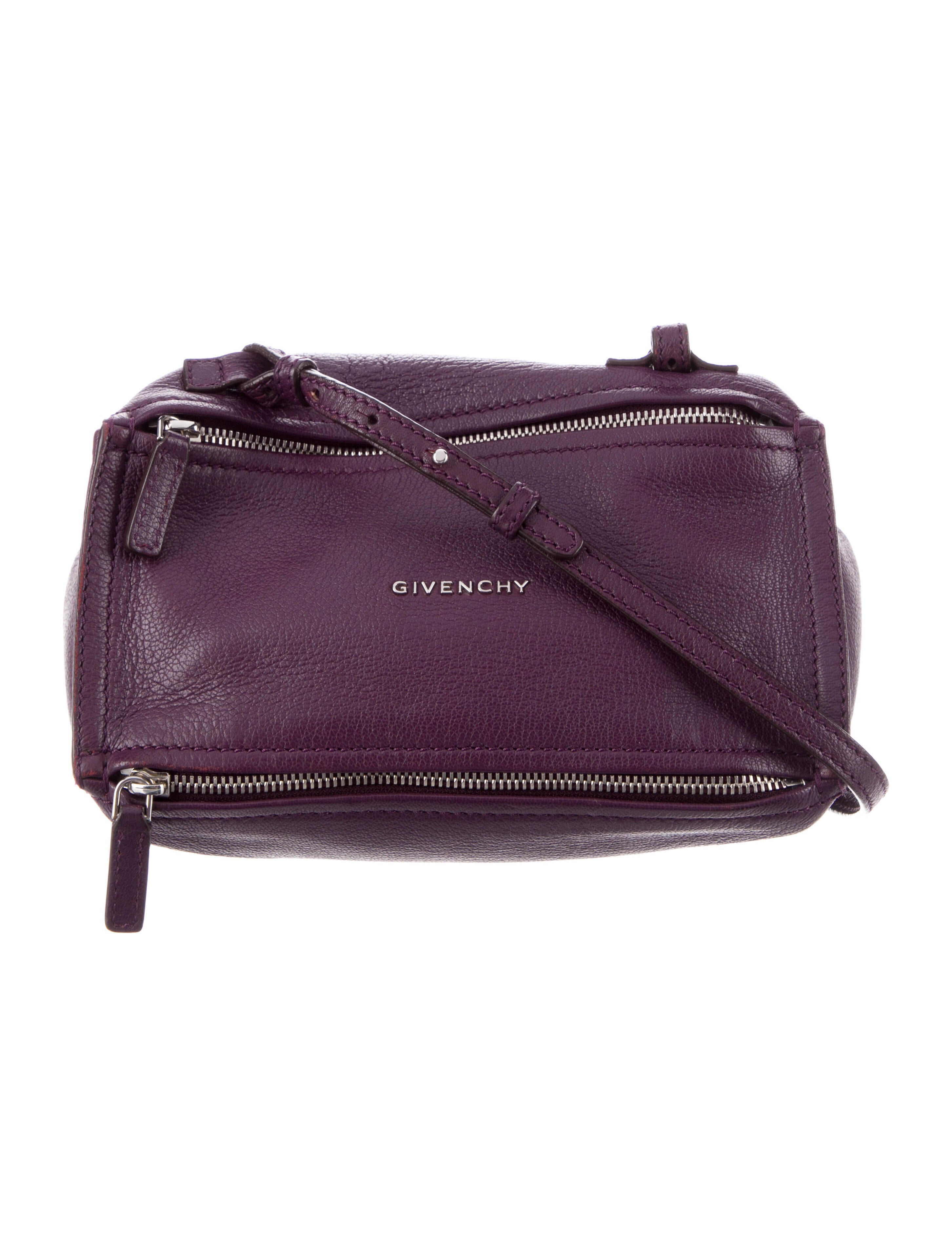 Givenchy Leather Crossbody Bag Purple Crossbody Bags, Handbags