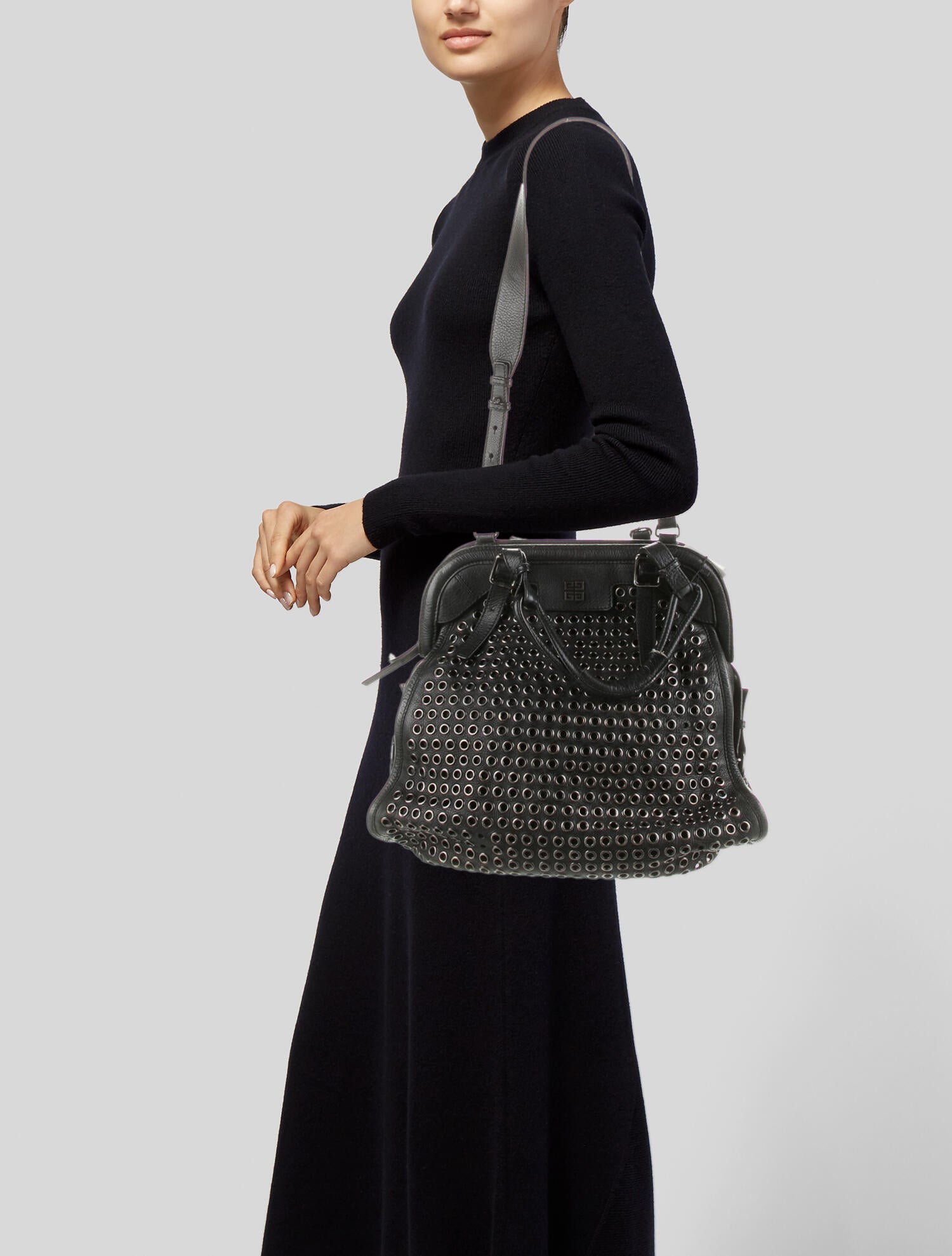 Givenchy Tinhan Bag Black Shoulder Bags, Handbags GIV28140 The