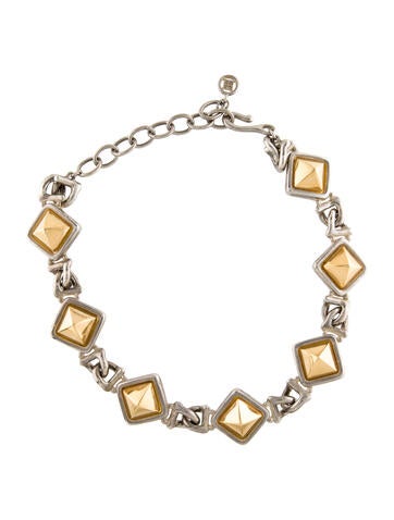Givenchy Choker Vintage Two-Tone Medor Necklace
