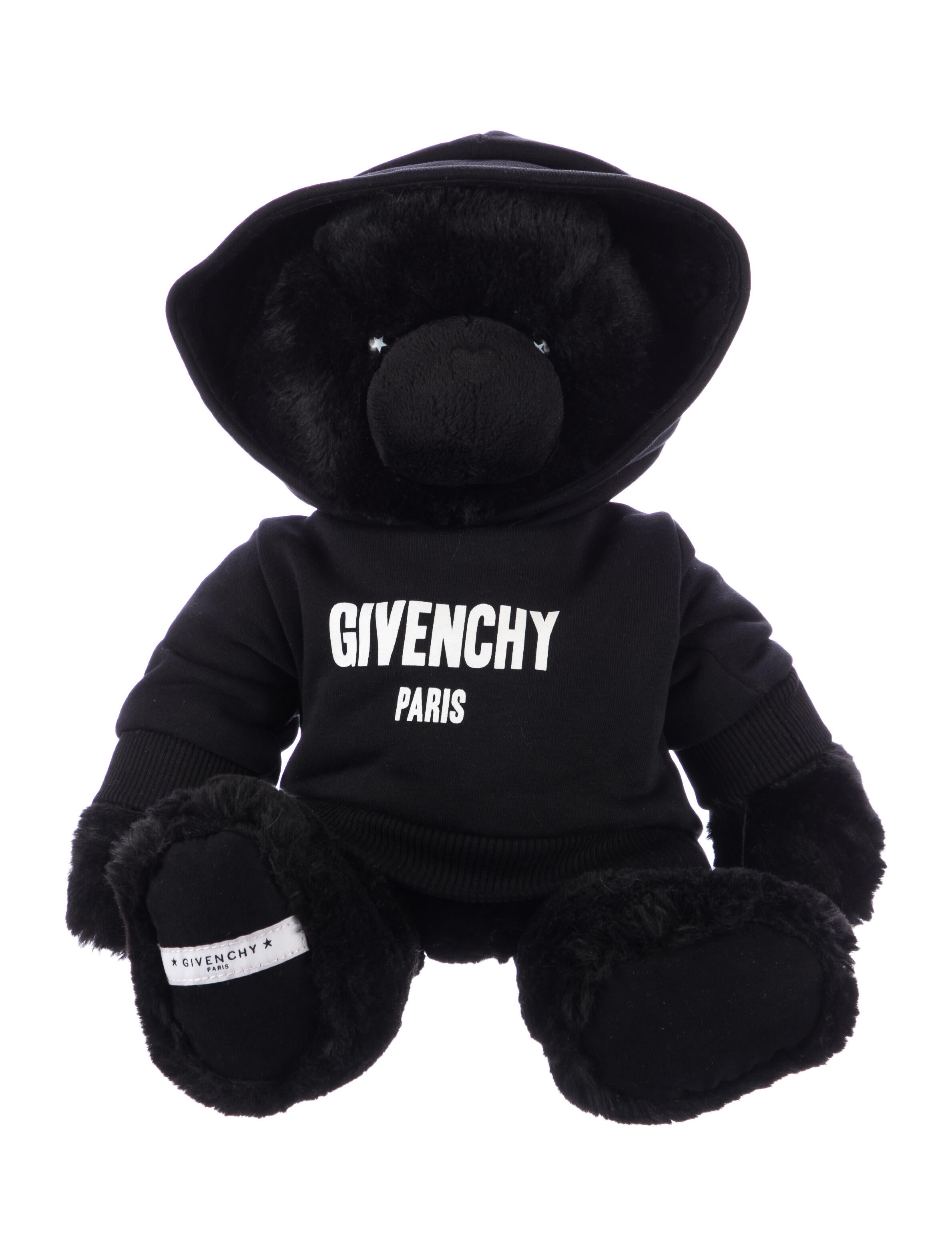 Givenchy Plush Teddy Bear w/ Logo Hoodie