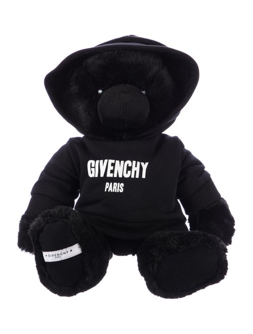 Givenchy Plush Teddy Bear w/ Logo Hoodie