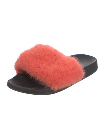 Givenchy Fur Slides