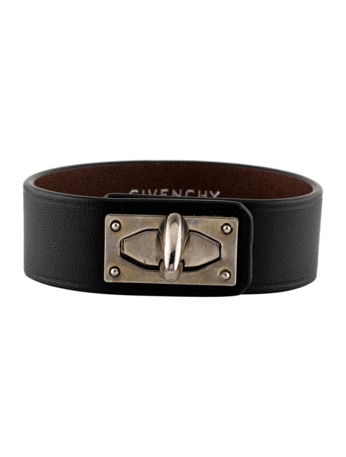 Givenchy Shark Lock Leather Bracelet
