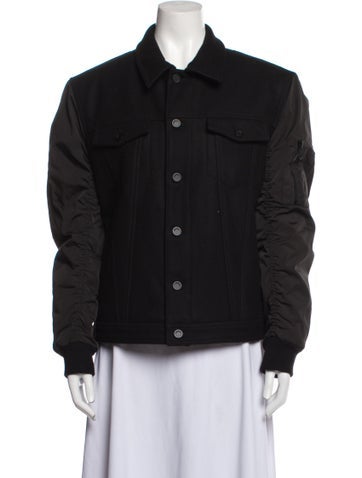 Givenchy Outerwear Virgin Wool Trucker Jacket Us42, Fr52 | XL