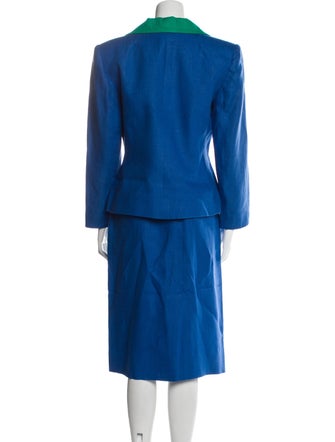 Givenchy Colorblock Pattern Skirt Suit