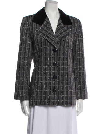 Givenchy Plaid Print Blazer