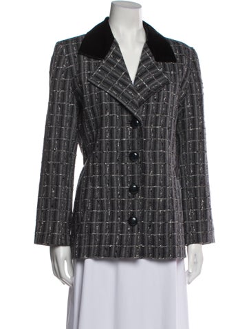 Givenchy Jackets Plaid Print Blazer Us6, Fr38 | M