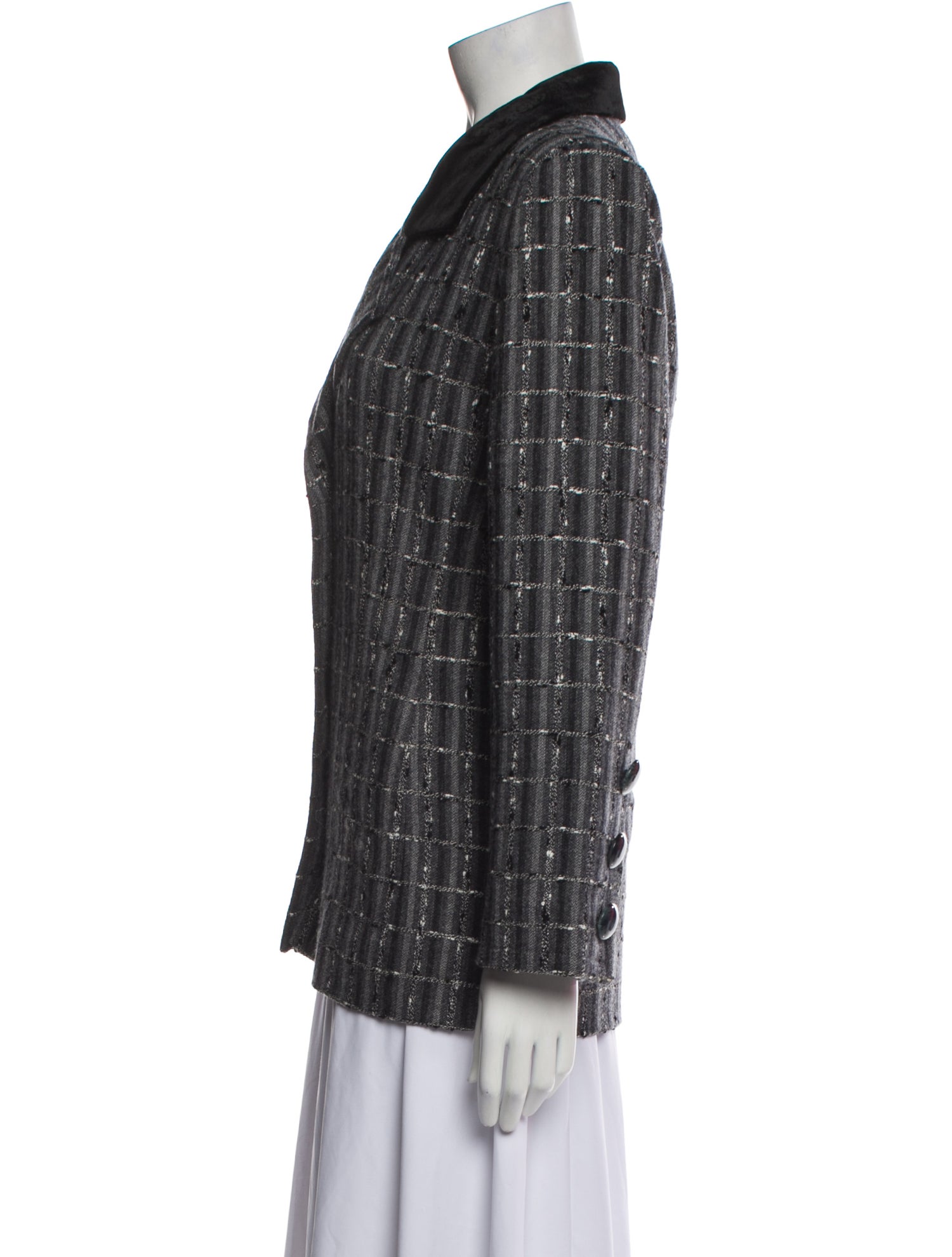 Givenchy Plaid Print Blazer