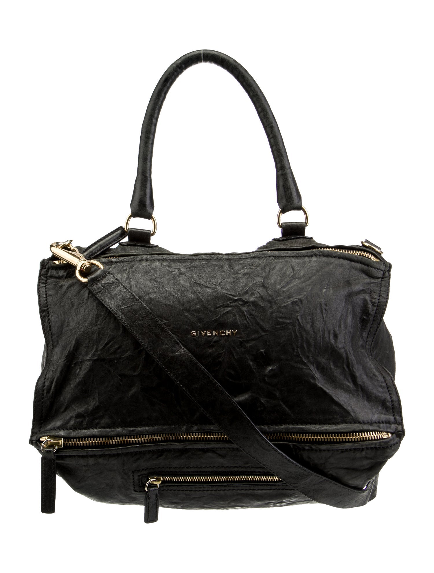 Givenchy Large Leather Shoulder Bag Black Shoulder Bags, Handbags