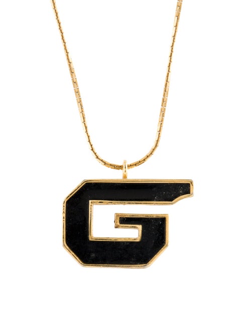 Givenchy Vintage "G" Pendant Necklace