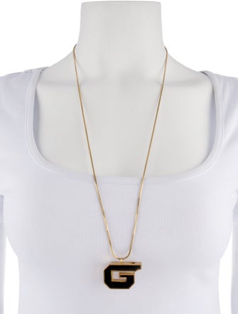 Givenchy Vintage "G" Pendant Necklace