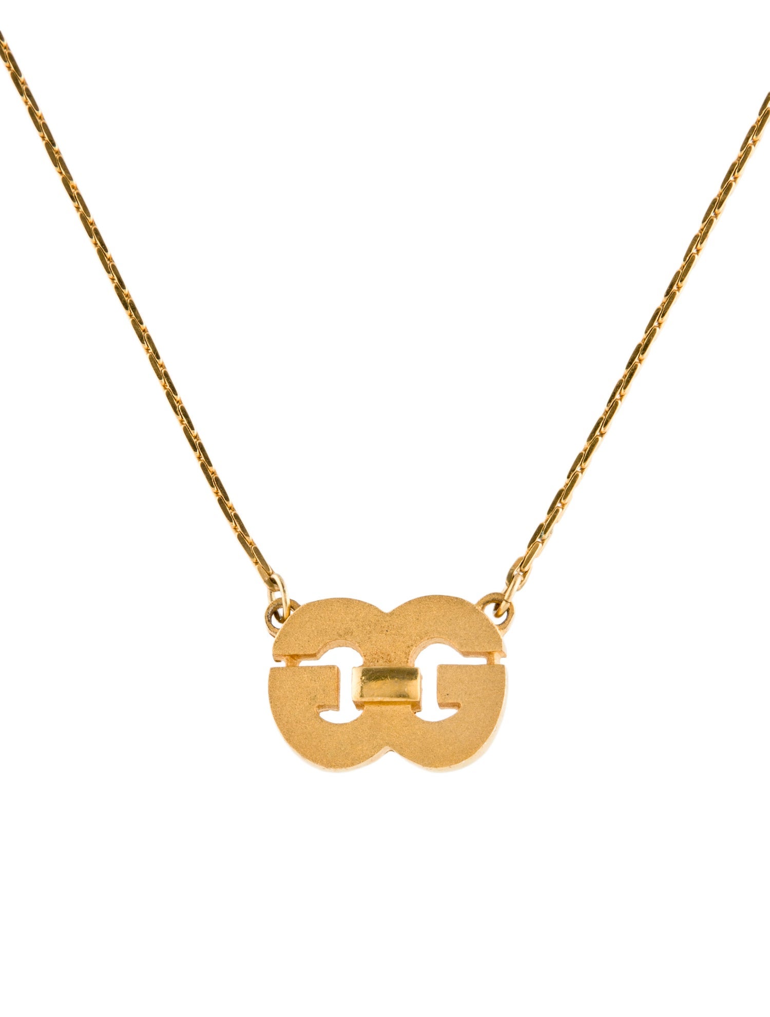 Givenchy Vintage GG Pendant Necklace