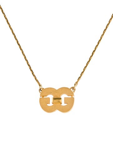 Givenchy Pendant Necklace Vintage GG