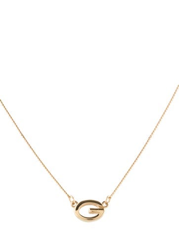 Givenchy Pendant Necklace Vintage Oval 'G'