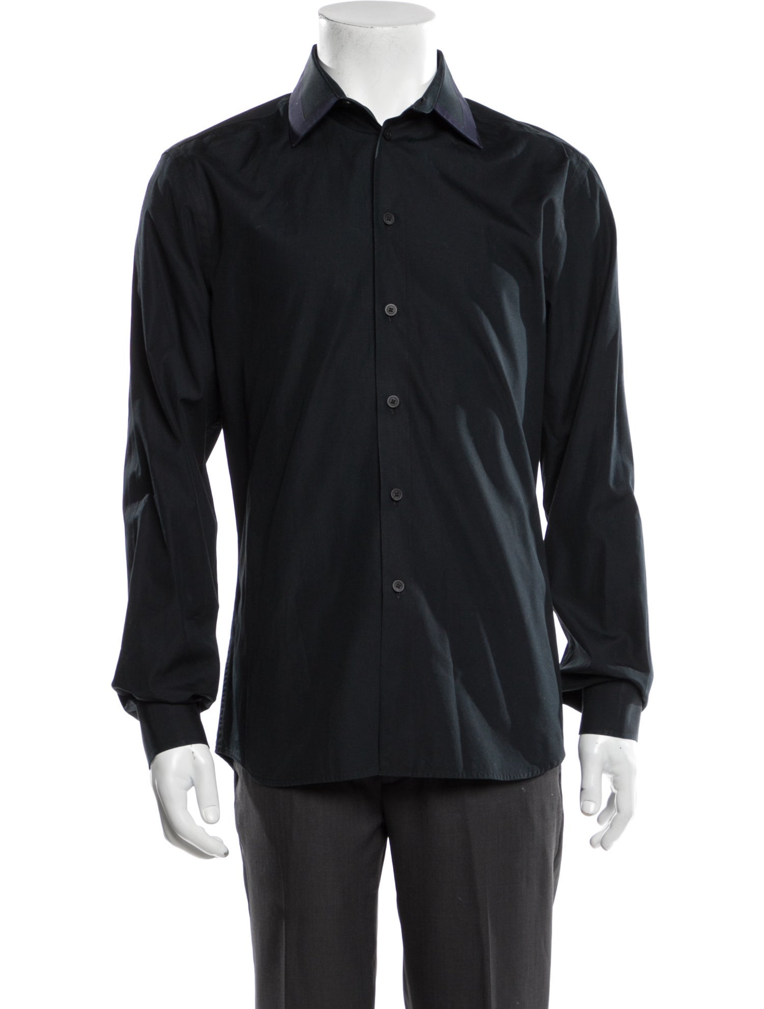 Givenchy Long Sleeve Shirt - Black Dress Shirts, Clothing - GIV196403 ...