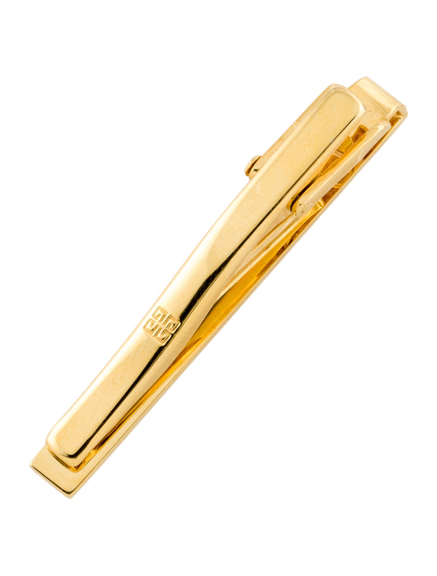 Givenchy Vintage Two-Tone Logo Tie Bar