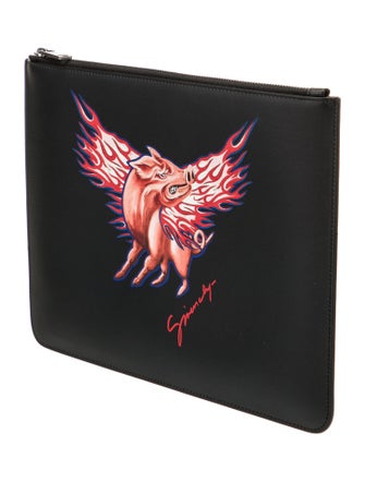 Givenchy Zodiac Pig Graphic Clutch