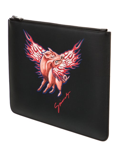 Givenchy Zodiac Pig Graphic Clutch